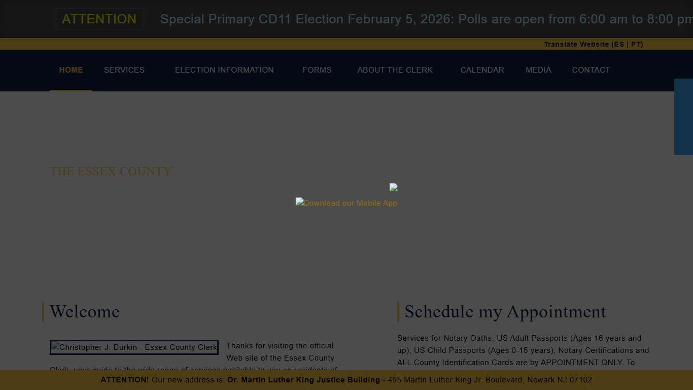 The Essex County Clerk's Office - Home